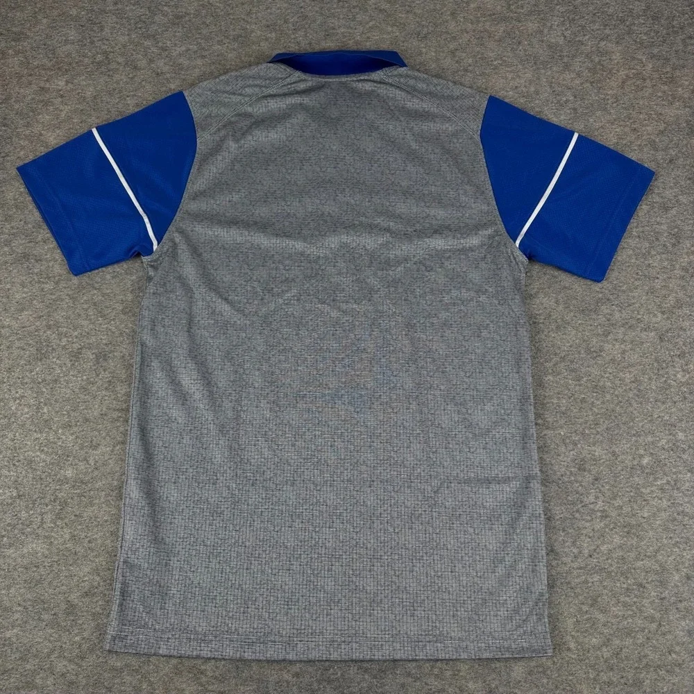 Nike Dri Fit Polo Shirt Florida Gators Polyester Gray Blue Mens Small S
